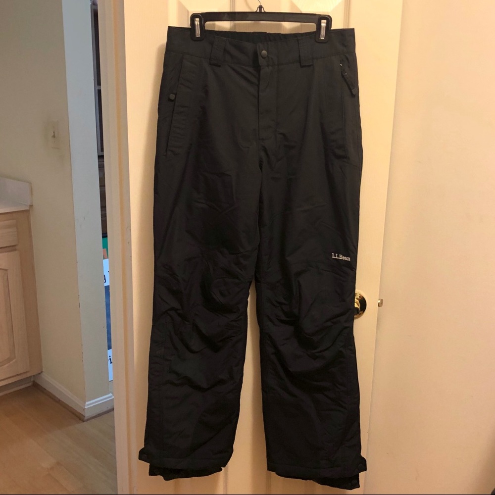LL Bean Black Snow Pants